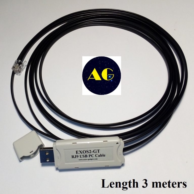 EXOS2GT RJ9 USB PC Interface Cable 3m for BRESSER EXOS 2 GOTO EQ mount